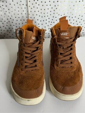 Vans Brown Suede High-Top Sneakers